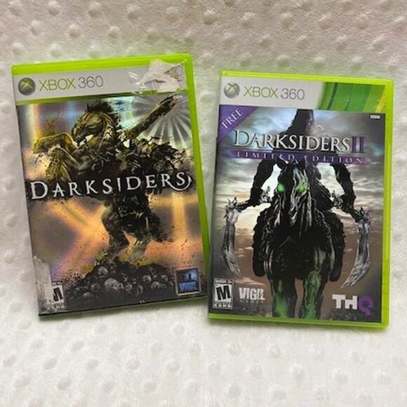 Darksiders & Darksiders II Combo, Xbox 360, (2010/2012), TESTED, WORKING - Picture 1 of 7